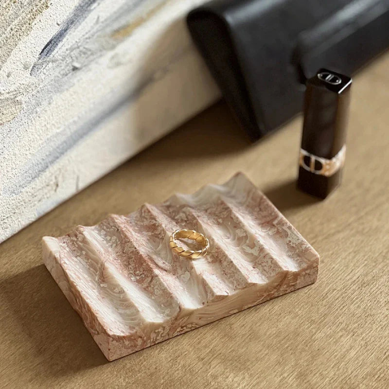 Wave Marble Soap Dish